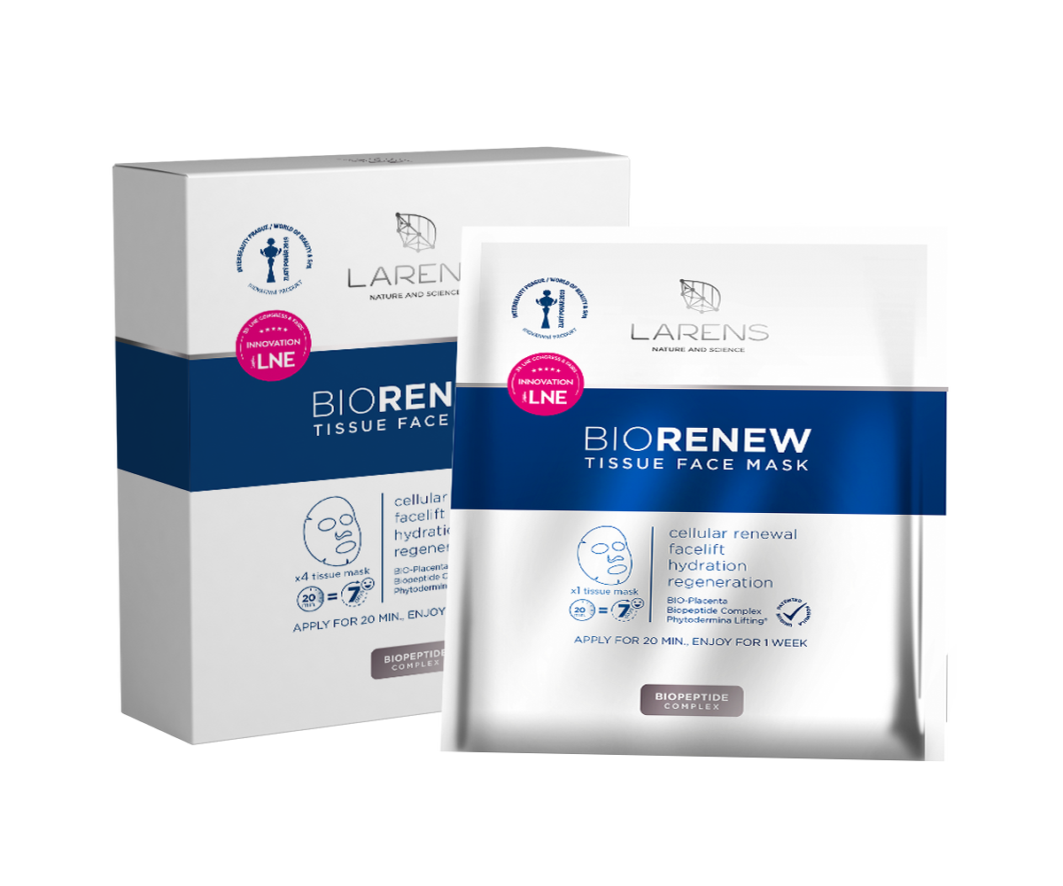 Larens Bio renew tissue face mask